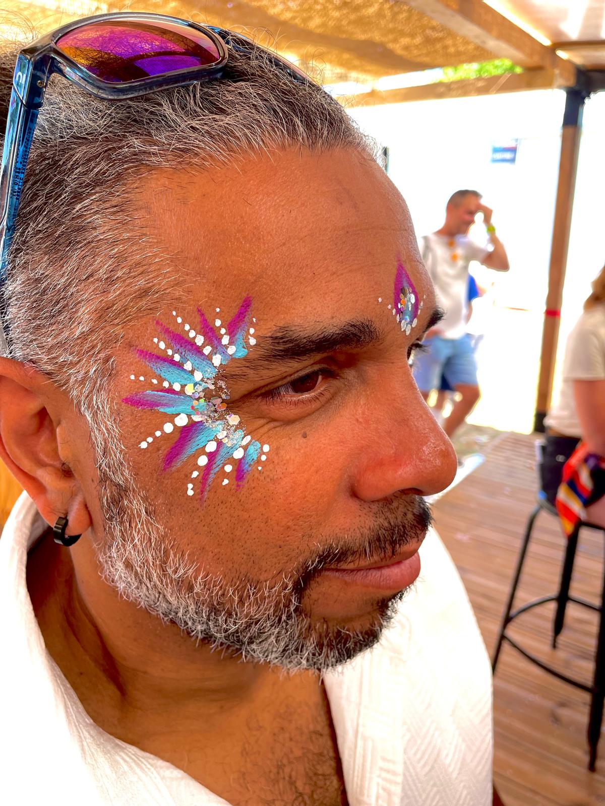 Maquillage festival homme