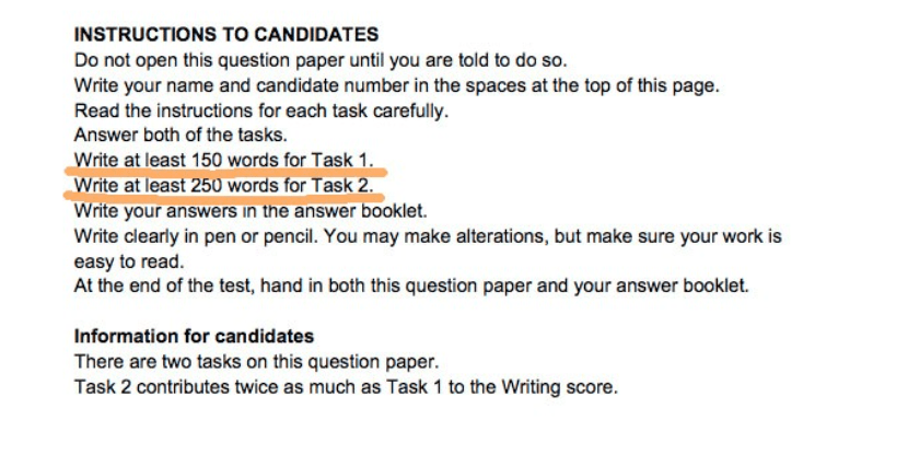 IELTS 語数
