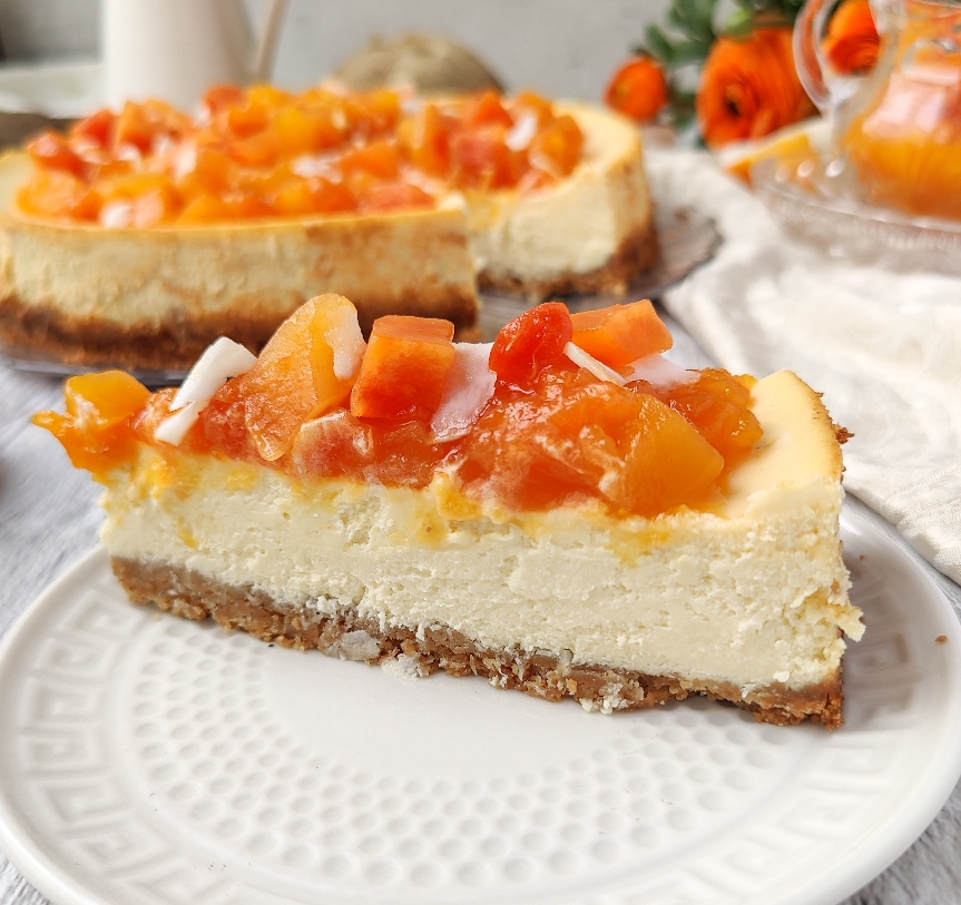 Papaya Orange Cheesecake