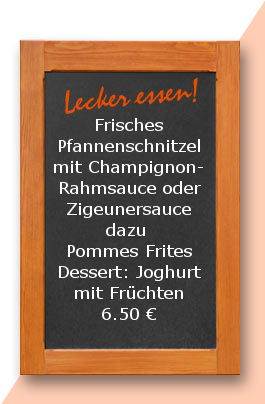 Mittagstisch am Freitag den 25.08.2017