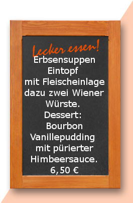 Mittagstisch: Erbsensuppeneintopf
