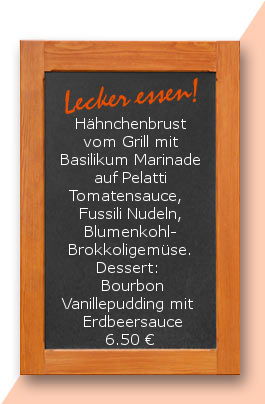 Mittagstisch am Mittwoch den 23.08.2017: