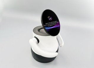 有機ELディスプレイを採用し表情と情報を表示するAI OLEDボットコンセプト（サムスンディスプレイ）