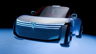 プジョー ポリゴン コンセプトカー Micro LEDフロント照明システム（出典：Peugeot）