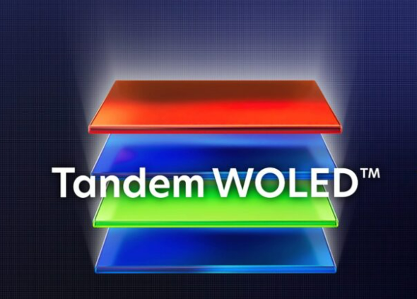 LGディスプレイ 4スタックタンデム構造のW-OLED。〈写真 LGディスプレイ公式サイト〉