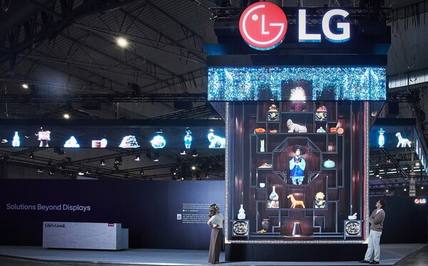 LG電子は、ISE 2026において「ディスプレイを超えたソリューション」をテーマに、1184平方メートル規模の展示館を運営している。（出典：LG電子）