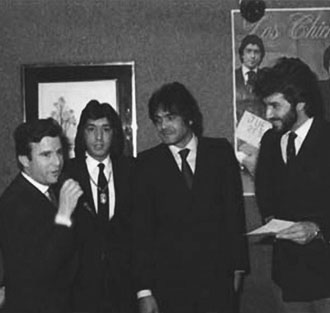 Eduardo, Jero y Emilio presentando su último disco