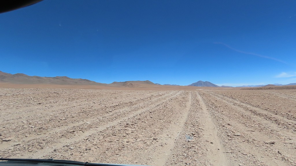 Piste zurück zur Laguna Colorada