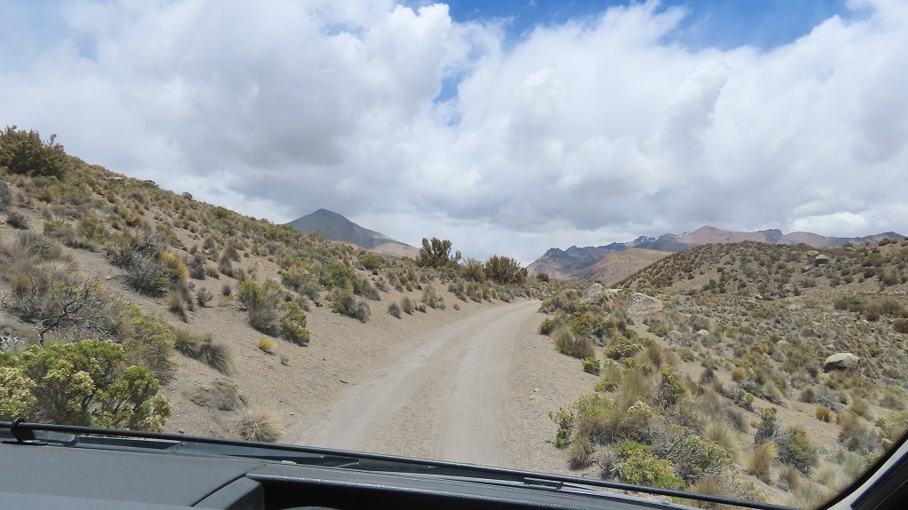 Wir fahren durch den Parque Nacional Sajama