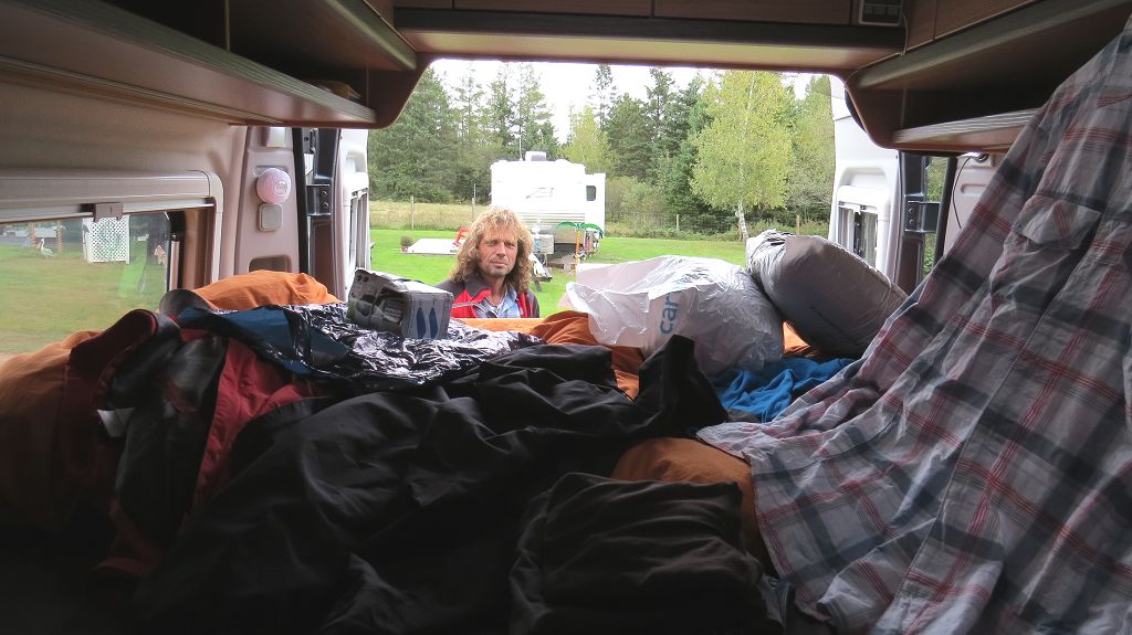 Letzter Tag auf dem "Wild Nature Campground". Aufräumen...