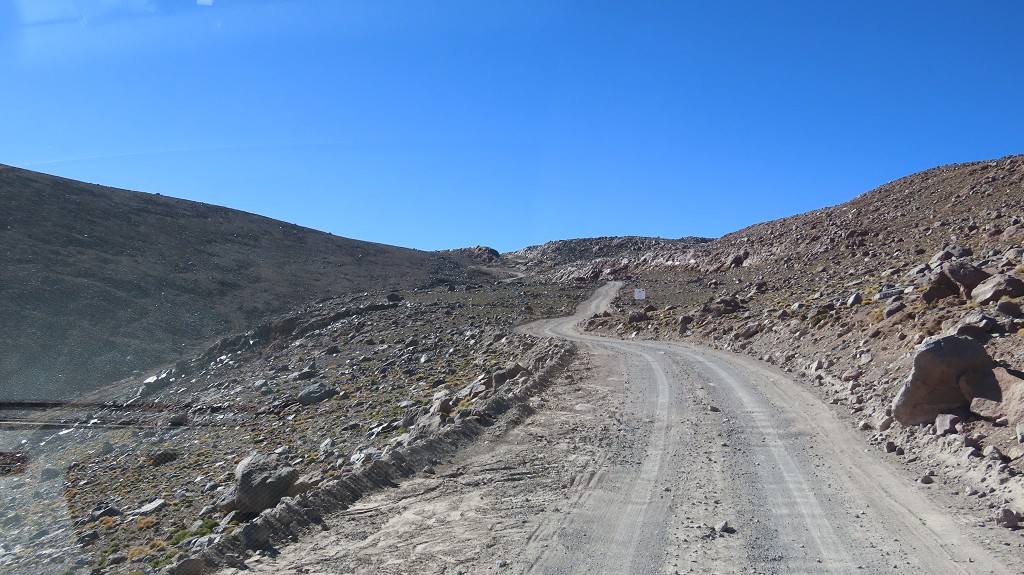 Fahrt zum Wanderparkplatz Cerro Toco