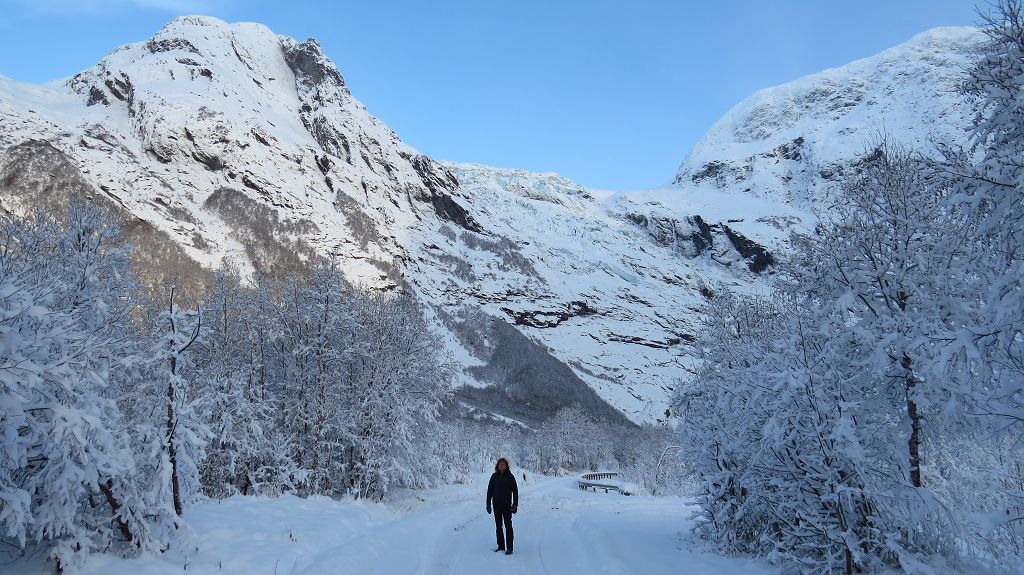 Verschneiter Boyabreen Gletscher