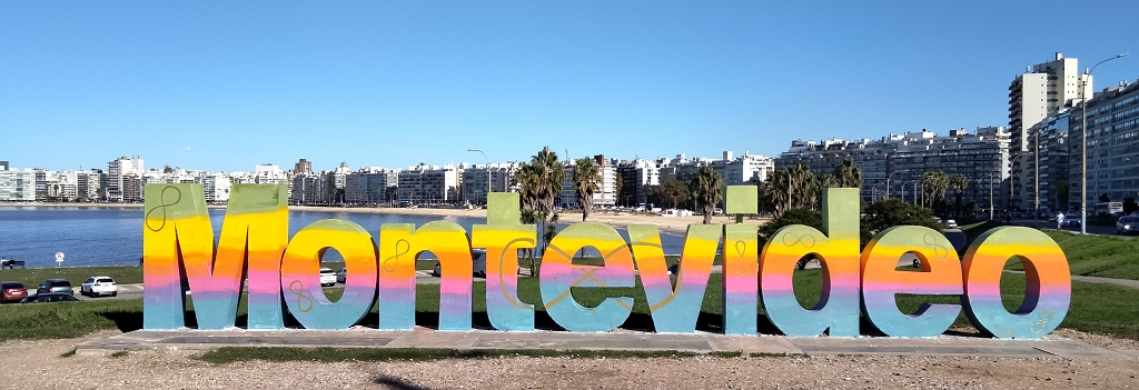 Sonnenschein an der Promenade in Montevideo