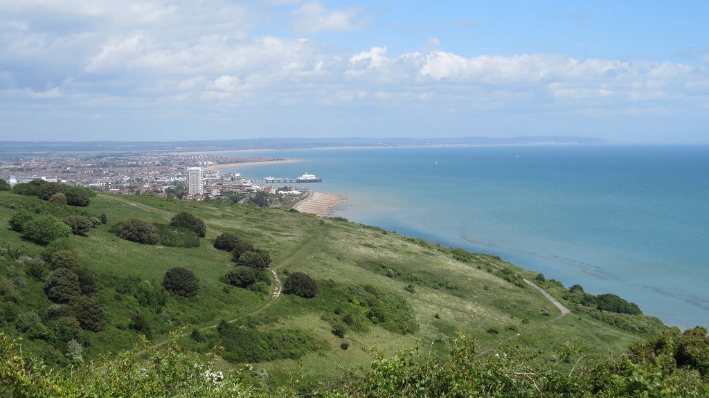 Blick auf Eastbourne...