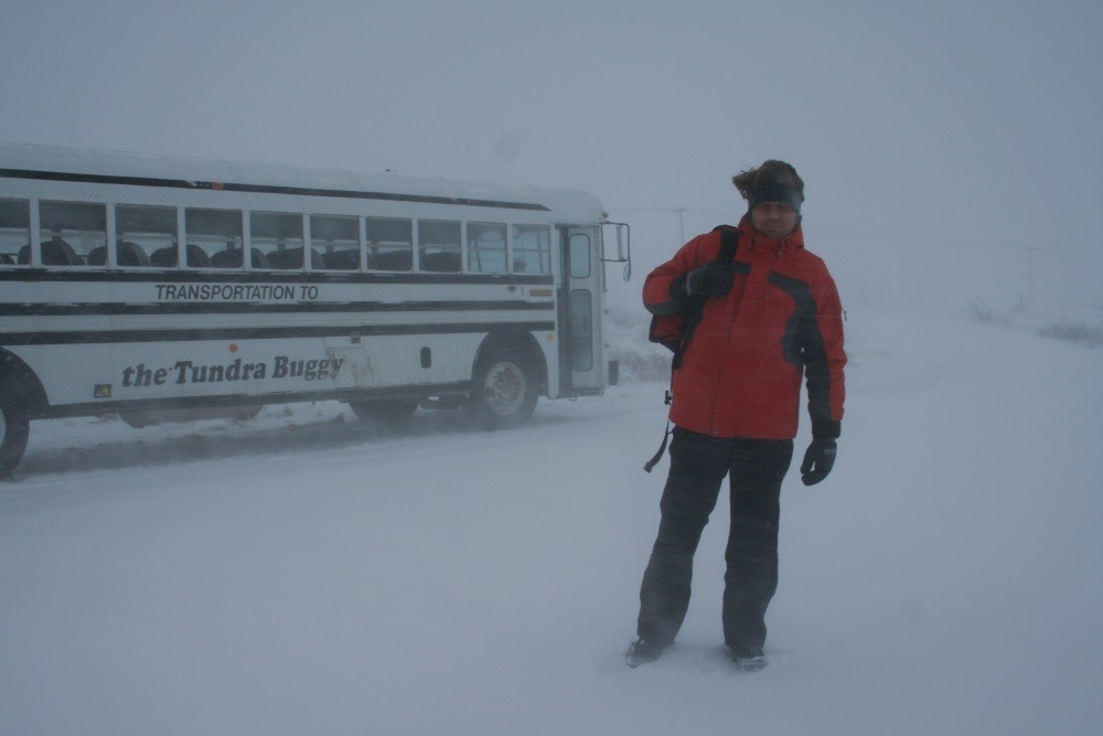 Blizzard am letzten Tag in Churchill