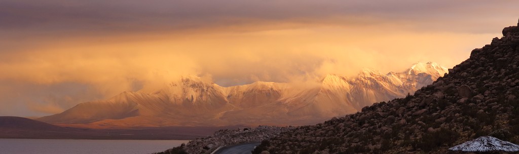 Sonnenuntergang im Parque Nacional Lauca