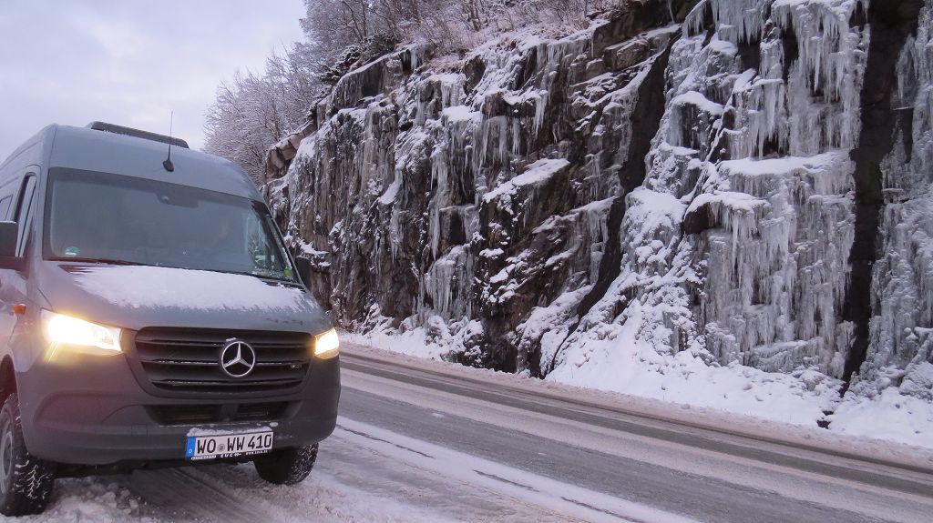 -6°C, alles ist in Eis gehüllt