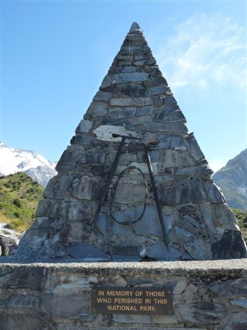 Erinnerung an die verunglückten Bergsteiger