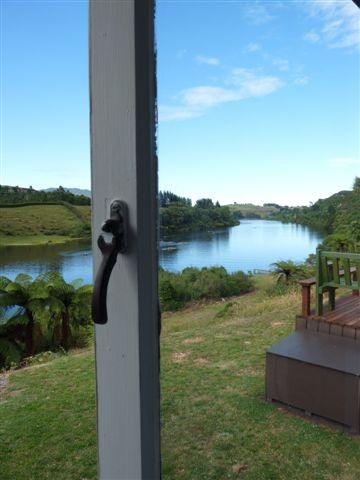 Blick aus Zimmer ... traumhafter Ausblick auf Lake Karapiro