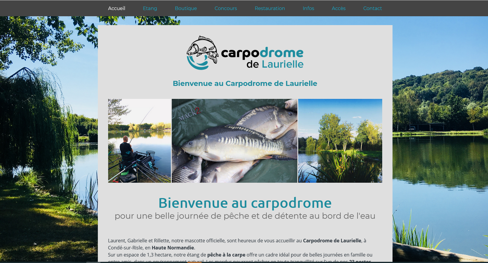 Carpodrome de Laurielle, étang de pêche en Haute-Normandie