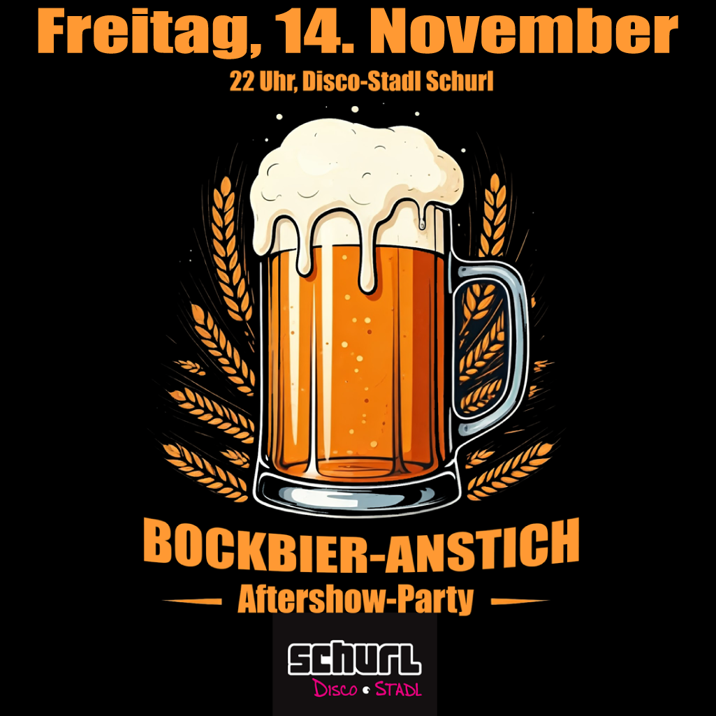 Bockbier-Anstisch After-Show Party am 14. November