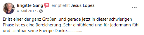 Facebook Empfehlung Geistheiler Jesus Lopez 14