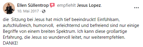 Facebook Empfehlung Geistheiler Jesus Lopez 15