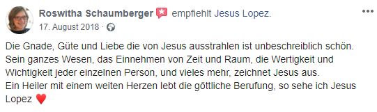 Bewertung Geistheiler Jesus Lopez 5