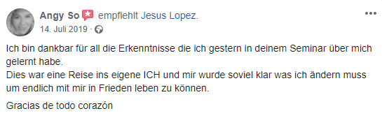 Bewertung Geistheiler Jesus Lopez 8