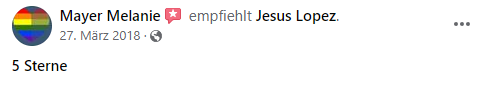 Facebook Empfehlung Geistheiler Jesus Lopez 23