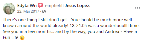 Facebook Empfehlung Geistheiler Jesus Lopez 17