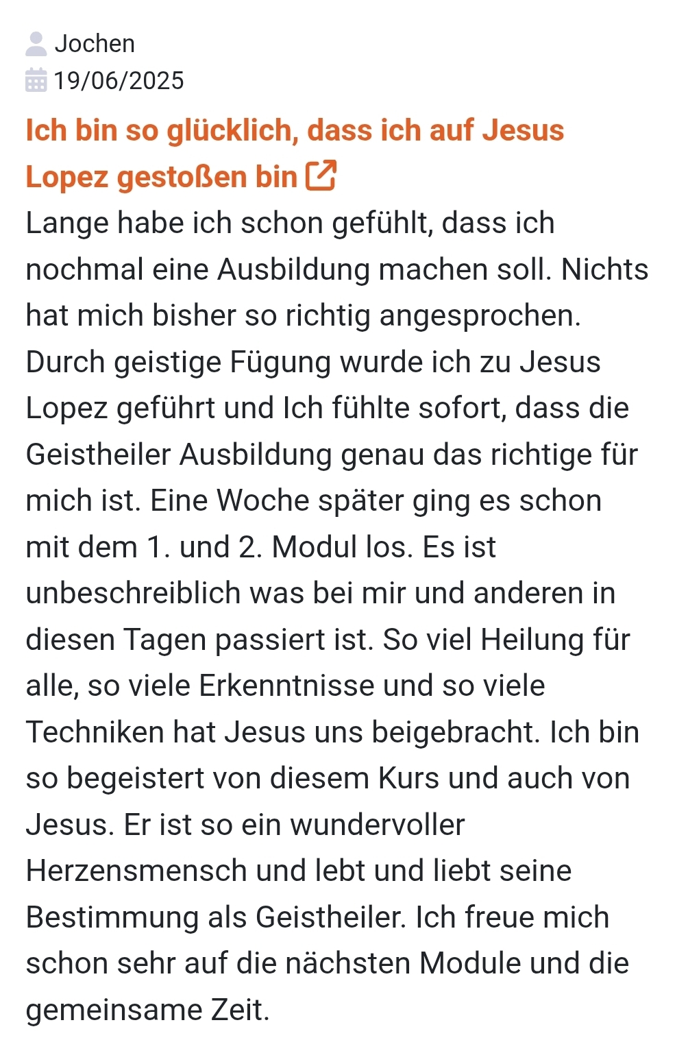 Ausbildung beim Geistheiler Jesus Lopez Österreich 2025_5