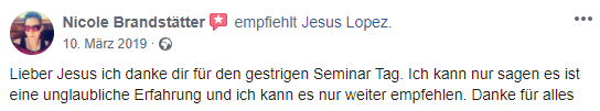 Bewertung Geistheiler Jesus Lopez 11