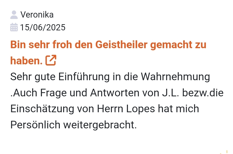 Ausbildung um Geistheiler 2025