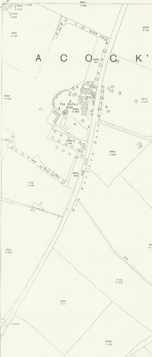 Fox Hollies Road south O.S. 1916. The map is virtually identical to the 1888 edition. (University of Birmingham)