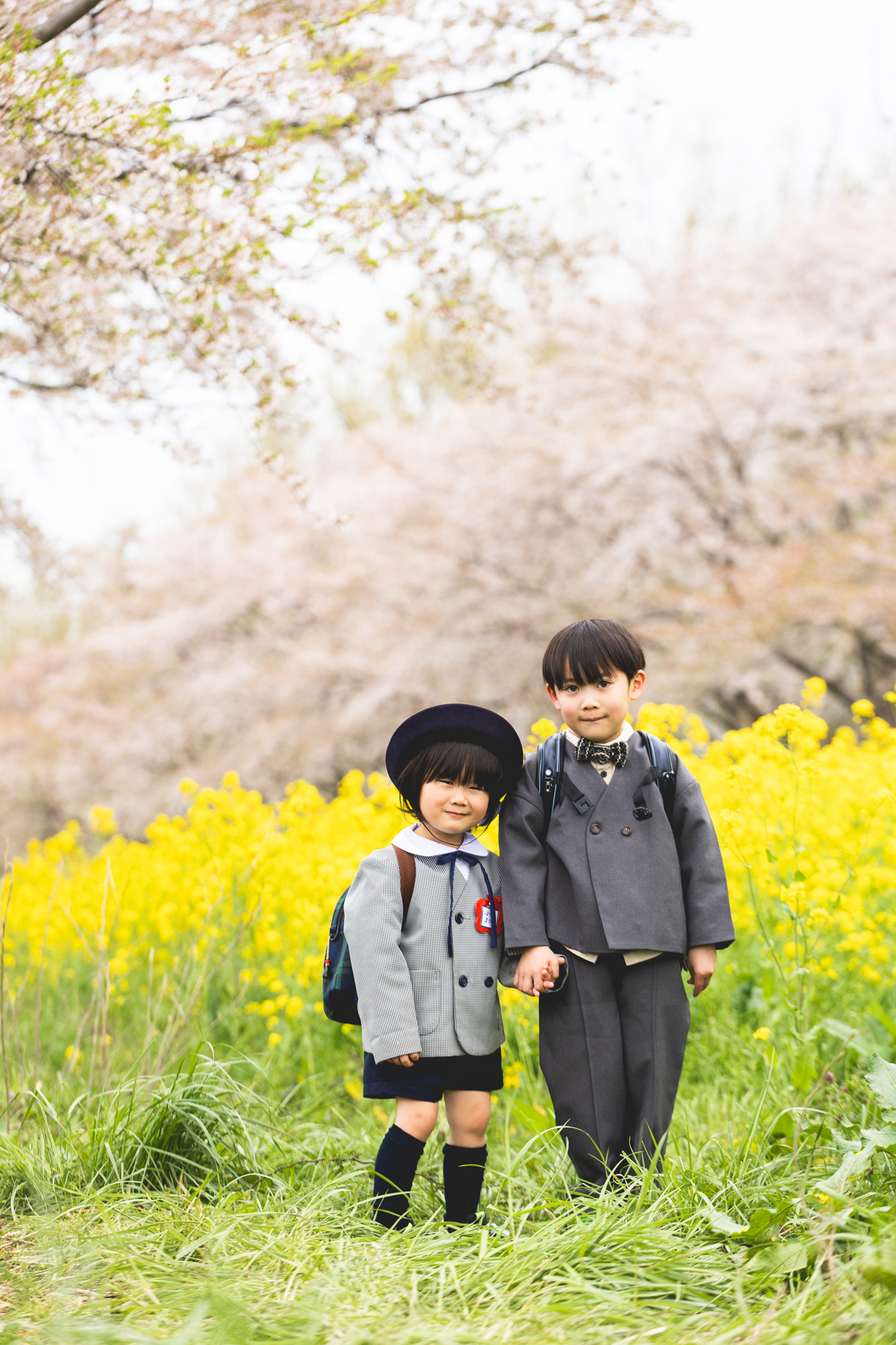 秋田　菜の花ロード　入学　入園