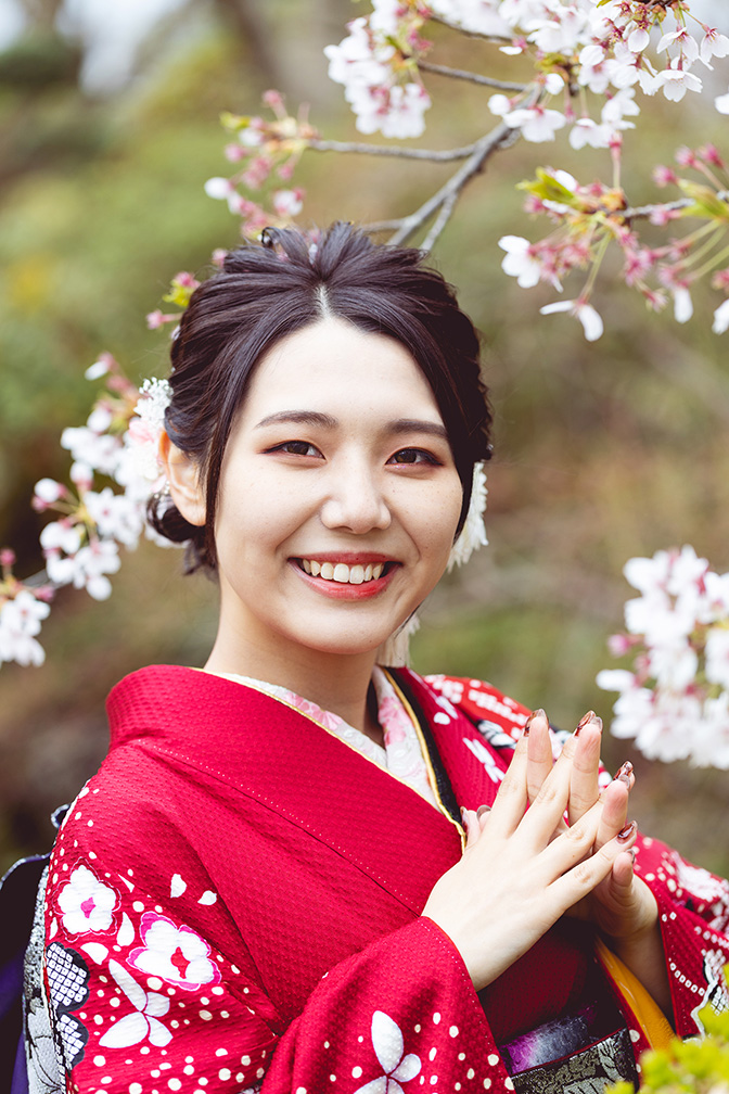 成人式　和装　袴　着物　ロケ　出張