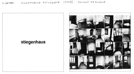 abstrakt-konkret (Stiegenhaus) 1967, 2-teilig je 60x60 cm Unikat