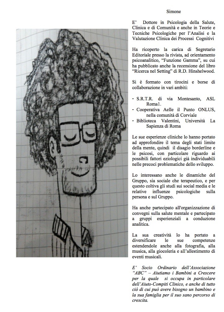 Dott. Simone Schirinzi - Socio Ordinario dell'Associazione ABC- Aiutiamo i Bambini a Crescere