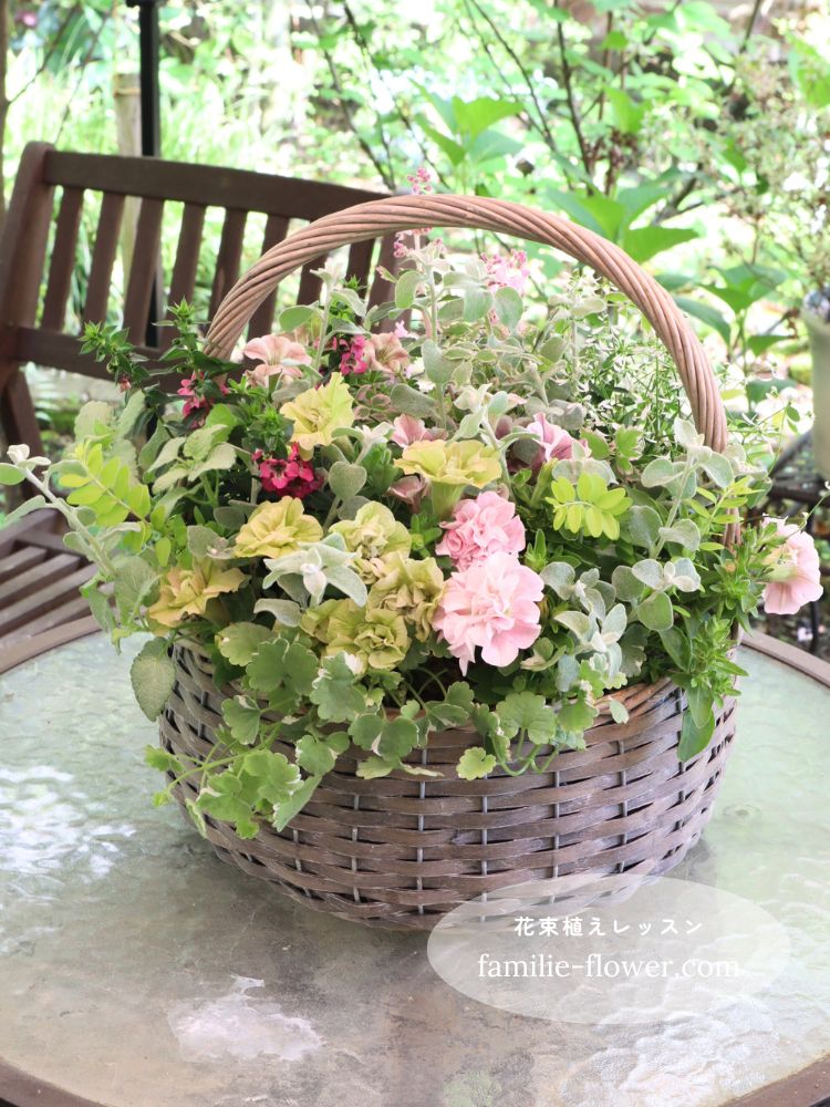 花束植えレッスン│寄せ植えギャザリング教室│三重