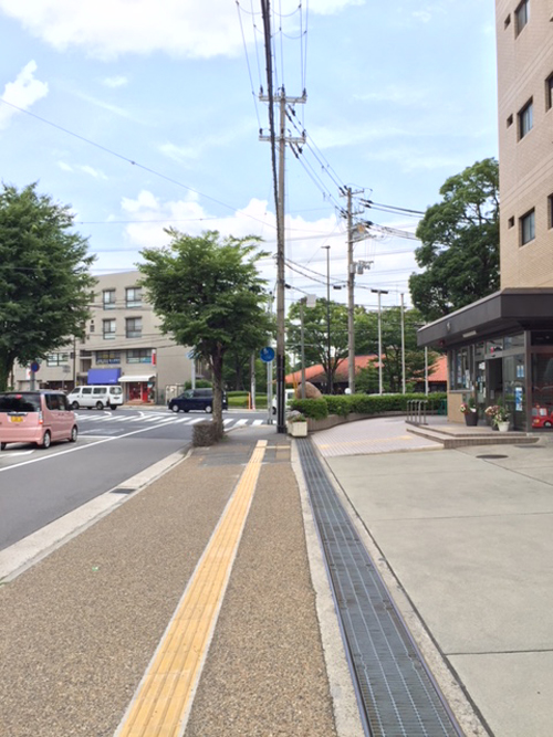 道路に沿って直進すると、伊孑志１丁目交差点