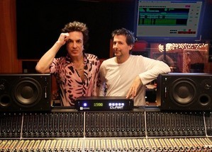 Paul Stanley with co-producer engineer mixer Greg Collins