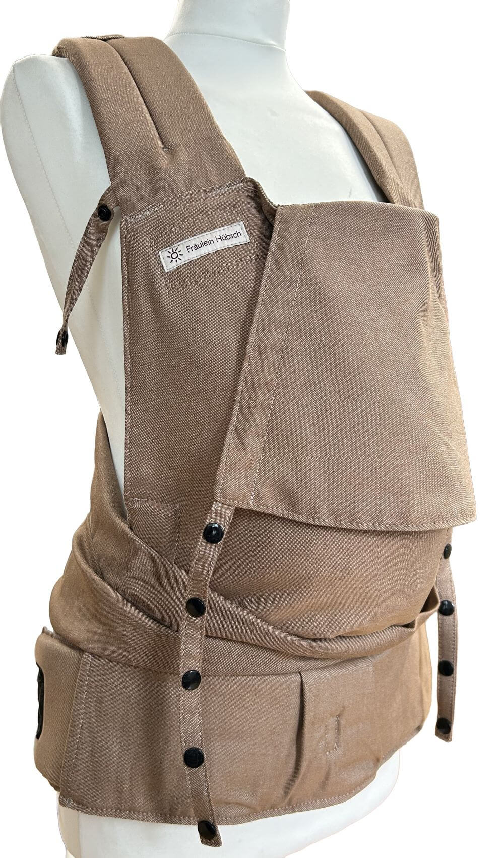 Fräulein Hübsch Soft Tai Babysize in Toffee (Beige) aus Bio-Baumwolle