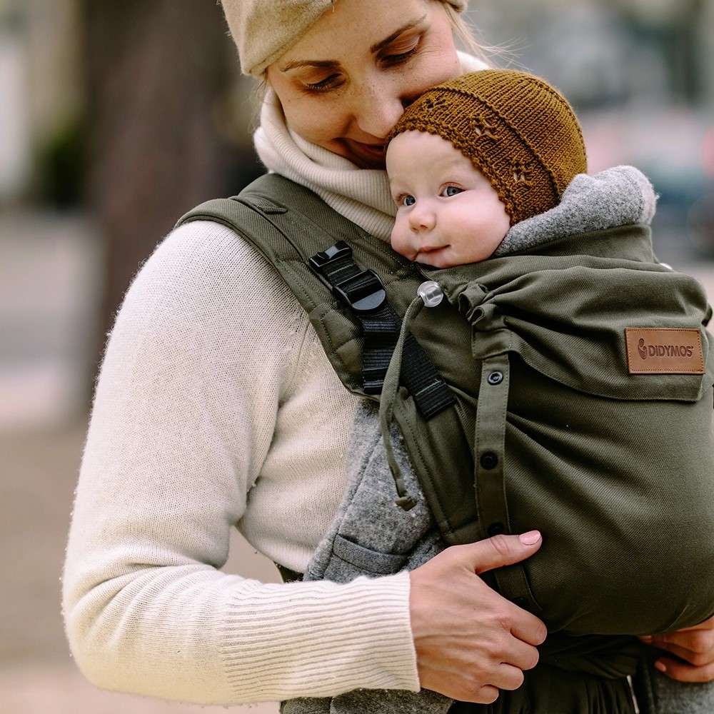Ergonomische DidyFlow Babytrage von Didymos in Olive
