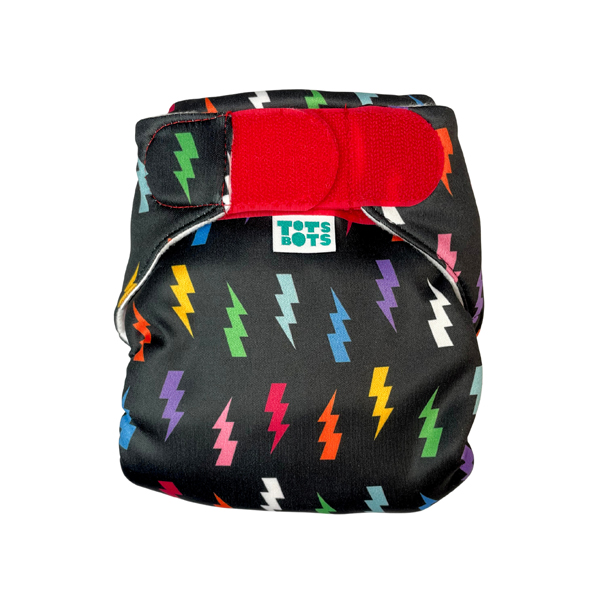 Coole Baby-Schwimmwindel mit buntem Blitzmuster von Tots Bots