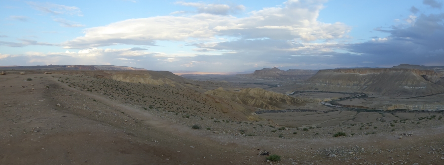 uitzicht op de Negev woestijn, Ein Avdat