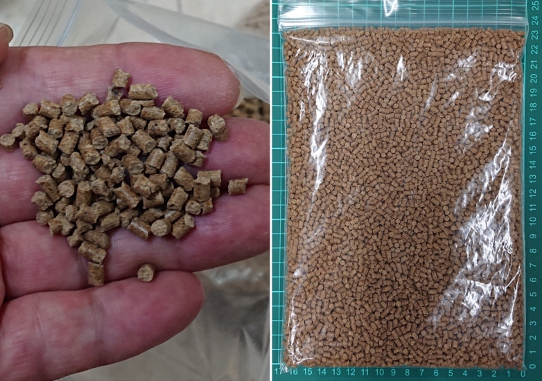 低タンパク3DP(約3㎜)400g ¥500(税込¥550)