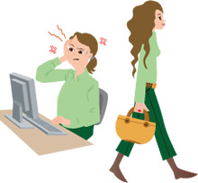 30代女性のイラスト
