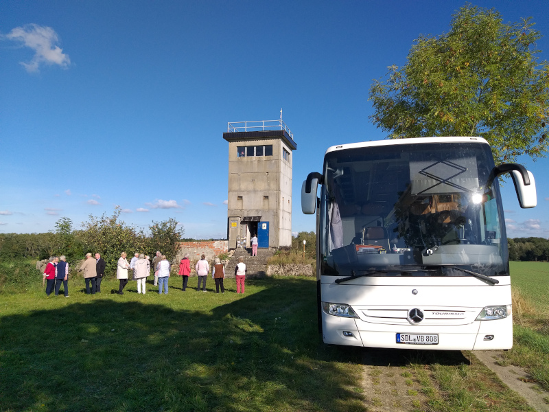 Busreise eines altmärkischen Reiseveranstalters (Kurzweg-Reisen) zum Thema Grünes Band