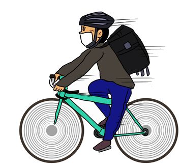 トラックが自転車に幅寄せし接触 交通トラブル